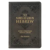 52 Hebrew Words Faux Leather Gift Book | Grey
