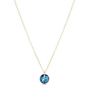 16" Necklace Gold - Reflection Small Charm December