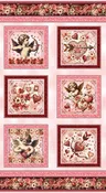 Cupid's Arrow 24" Block Panel - Blush