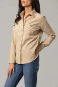 Ladies Kimes Ranch Team Shirt - Khaki