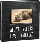 All You Need Is Love…And A Cat Box Frame by Primitives by Kathy