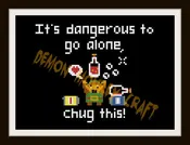 Drunken Link Legend of Zelda EASY DIGITAL PATTERN For Cross Stitch