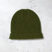 Army Green Cashmere Blend Beanie