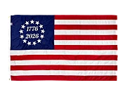 3'x5' Appliqued Betsy Ross 1776 - 2026