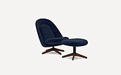 Airmail Chair with Ottoman