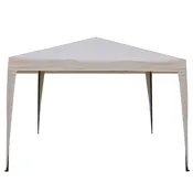 10' x 10' Beige Pop-Up Outdoor Canopy Gazebo