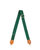 Adjustable Crossbody Strap cotton webbing in evergreen