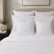 Diamond Support® Euro Square Pillow Set of 2 with Cotton Pillow Protectors and Shams