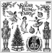 Iron Orchid Designs Sugar Plum 12x12 Holiday Stamp for your Christmas Decor and Gift Giving Projects - Limited Release
