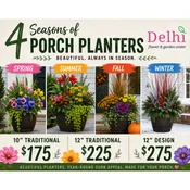4 Seasons of Beautiful Porch Planters