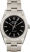 Pre-Owned Rolex Air-King Ref 14000 Black Dial