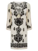 Aggie Dress Pearl/Black