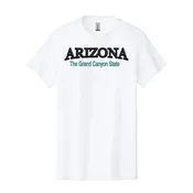 Adult Arizona The Grand Canyon State Graphic T-Shirt – White Unisex Tee