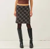 Beautiful Chaos Plaid Mini Skirt
