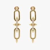 AM Studio 18K Gold and Diamonds Earrings