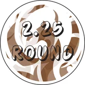2 1/4 inch round