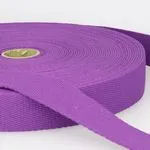 100% Cotton Webbing, 1.25in, Purple