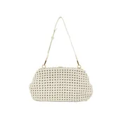 BC 2577 Braided Clutch White