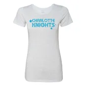 Charlotte Knights 108 Stitches Women's Groove Short Sleeve T-Shirt