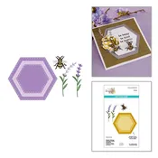 Spellbinders - Simple Vintage Lavender Fields Hexagons Etched Dies with Simple Stories — paper & i