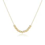 16" necklace gold - classic beaded bliss