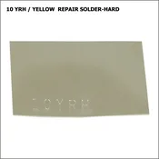 10 YRH SOLDER - YELLOW REPAIR HARD SHEET - 1 dwt pc