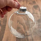 100mm Clear Acrylic Fillable Ball Ornament