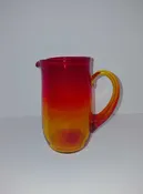 Vintage Mid-Century Hand-Blown Amberina Pitcher — Pocahontas Antiques & Curiosities