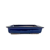 10" Rectangle Tray Bonsai Pot - Dark Blue
