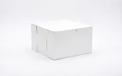 10″x10″x6″ Lock Corner White Bakery Box, 1 Piece