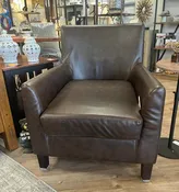 Brown Leather Arm Chair