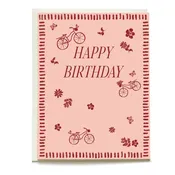 Bicycle and Bloom Birthday Card