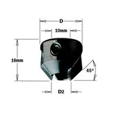 CMT 315.200.11 Countersink for 2 Flute Drills Diameter: 13/64"-25/64" RH