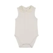 Peluche Bebe Bodysuit - Crochet Trim Sleeveless