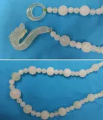 Beautiful Antique Vintage Jade Dragon Clasp Beaded 28 1/4" Necklace — Sir Richards Antiques & Fine Art Center ~ Est. 1971