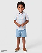 Baby And Toddler Boys Chino Shorts - Pink