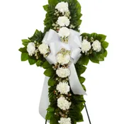 Standing Cross - White