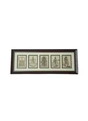 5 God Wooden Photo Frame 28 × 10 – Divine Wall Decor for Peace, Protection &amp; Spiritual Blessings
