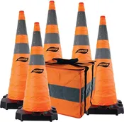 36" H.D. Collapsible Safety Cone 5-Pack - Aervoe LLC