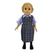 18" Doll Uniform - Plaid 42 Jumper with Shirt