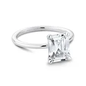 0.05 ctw Diamond Hidden Halo Engagement Ring