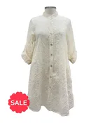 Blueberry EMBROIDEREDB TENCEL LONG BLOUSE Originally $163