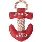Lake Dog Canvas Dog Toy on Rope