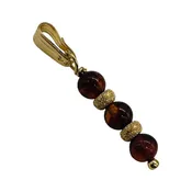Amber Drop/Dangle Pendant | 1" Long | Amber |