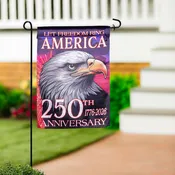 250th Anniversary Let Freedom Ring Lustre Garden Flag