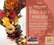 Fall Faux Wreath Making Workshop - Create Your Own Autumn Decor — The Craft Boutique at Moyer Farmhouse