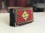 Uang Small Fold Handmade Wallet Vegan Embroidered
