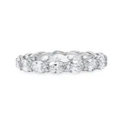 Classic East-West Oval Diamond Eternity Band