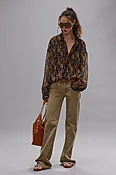 Boy Flare - Olive Green Haze Stretch