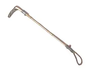 14K Gold & Platinum Riding Crop Brooch with flexible end